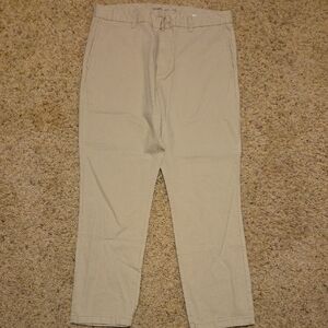 Old Navy Tan Chinos Straight Leg Cotton Blend